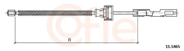 Cablu, frana de parcare COFLE 11.5465
