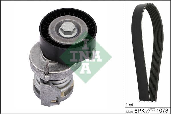 Set curea transmisie cu caneluri Schaeffler INA 529 0103 10