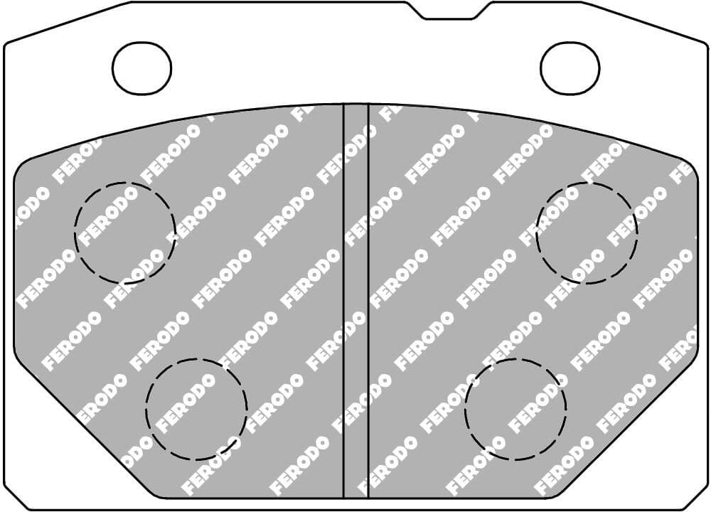 set placute frana,frana disc FERODO FCP96H