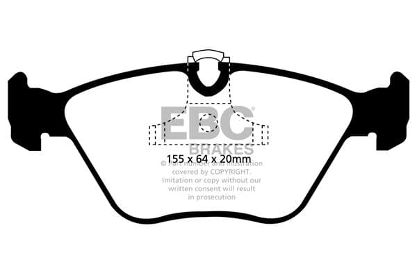 set placute frana,frana disc EBC Brakes DP21552