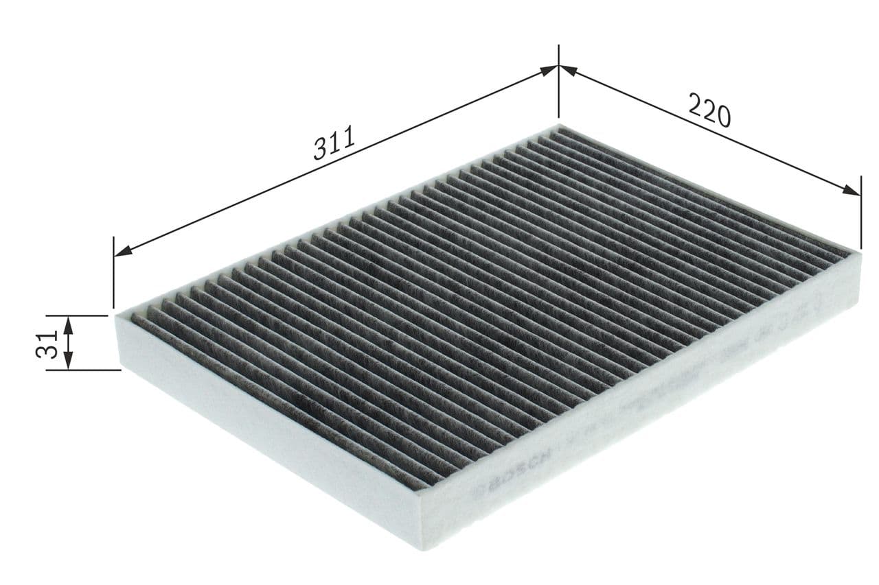 Filtru, aer habitaclu BOSCH 1 987 435 560