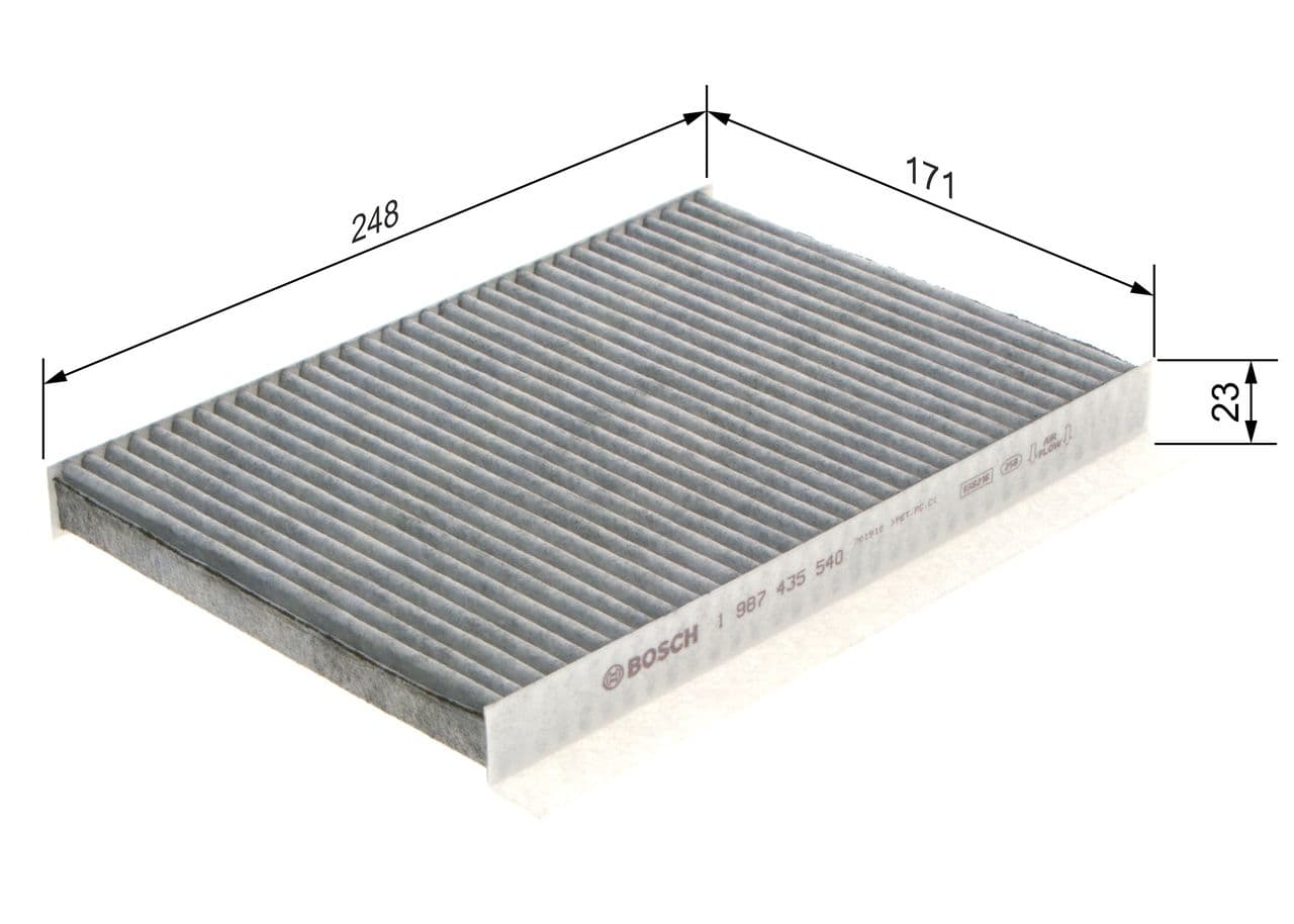 Filtru, aer habitaclu BOSCH 1 987 435 540
