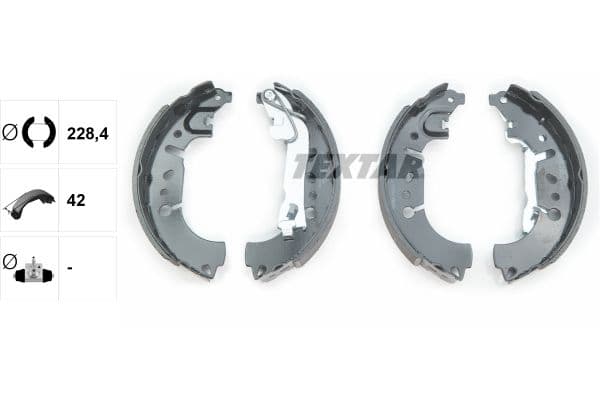 Set saboti frana TEXTAR 91081500