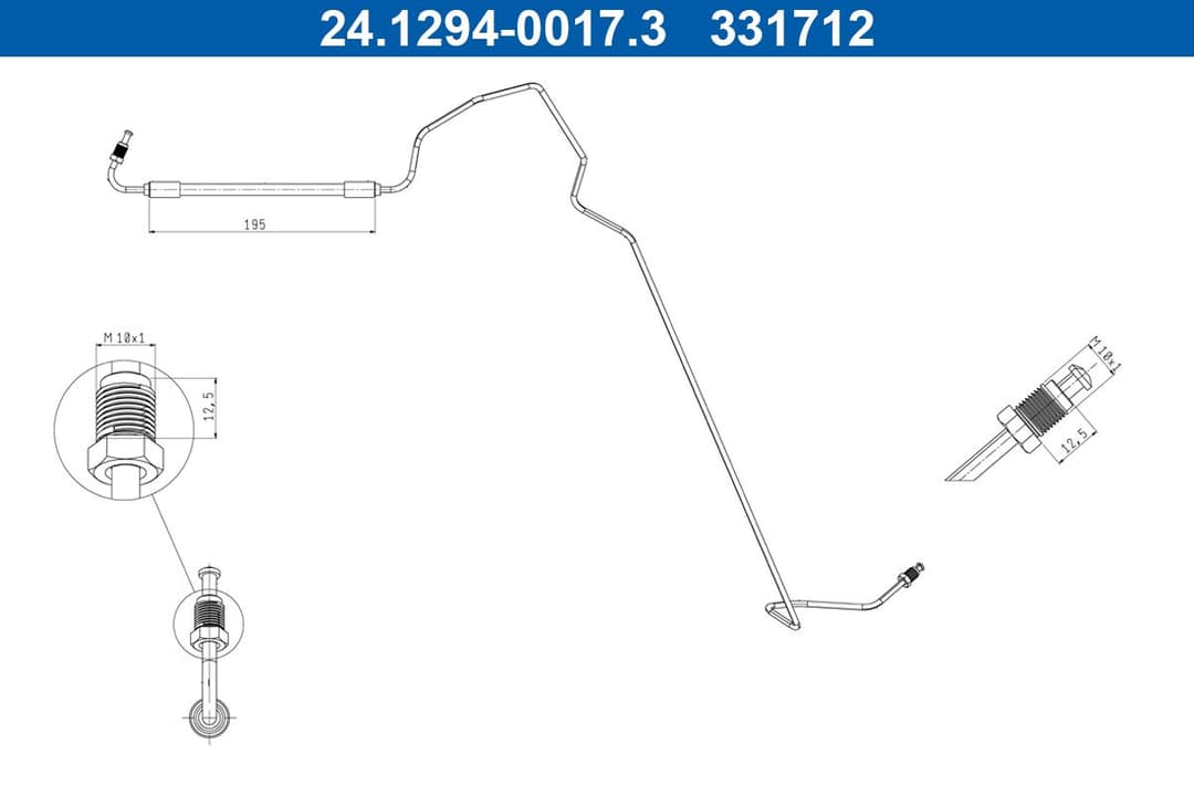 Furtun frana ATE 24.1294-0017.3