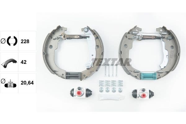 Set saboti frana TEXTAR Shoe Kit Pro 84067201