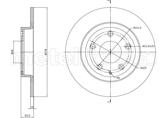 Disc frana METELLI 23-1757C