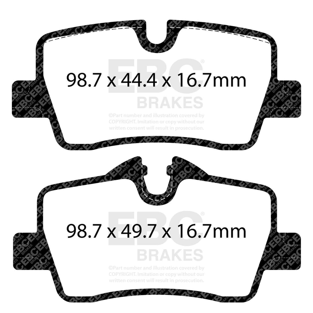 set placute frana,frana disc EBC Brakes Yellowstuff with a stable friction coefficient of DP42414R