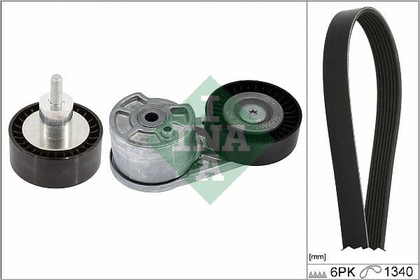 Set curea transmisie cu caneluri Schaeffler INA 529 0551 10