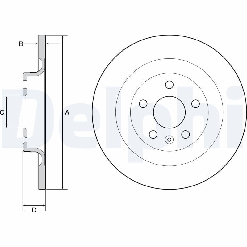 Disc frana DELPHI BG4950C
