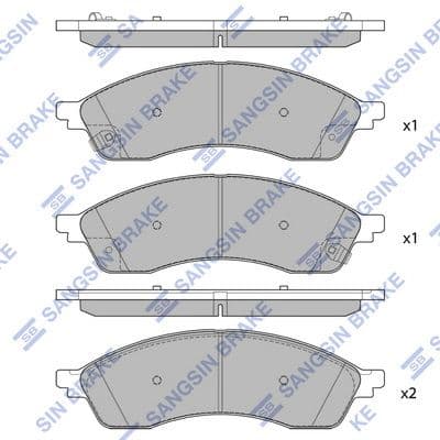 set placute frana,frana disc HI-Q SP4012