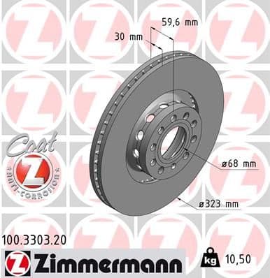 Disc frana ZIMMERMANN COAT Z 100.3303.20