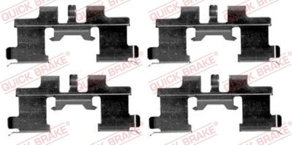 Set accesorii, placute frana QUICK BRAKE 109-1677