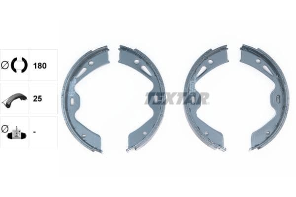 Set saboti frana, frana de mana TEXTAR 91076700