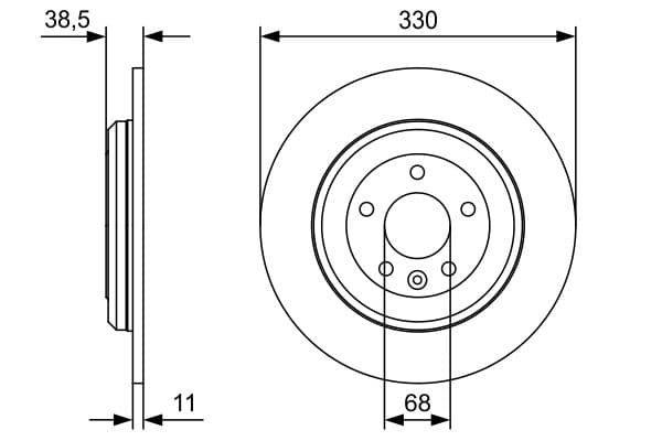 Disc frana BOSCH 0 986 479 W01