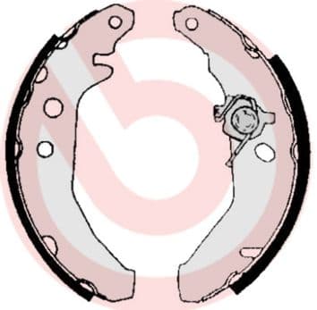 Set saboti frana BREMBO S 24 516