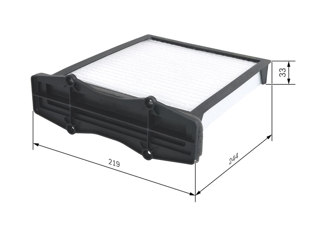 Filtru, aer habitaclu BOSCH 1 987 432 116