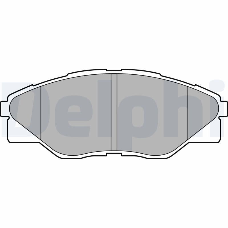set placute frana,frana disc DELPHI LP2496