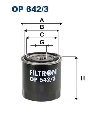 Filtru ulei FILTRON OP 642/3