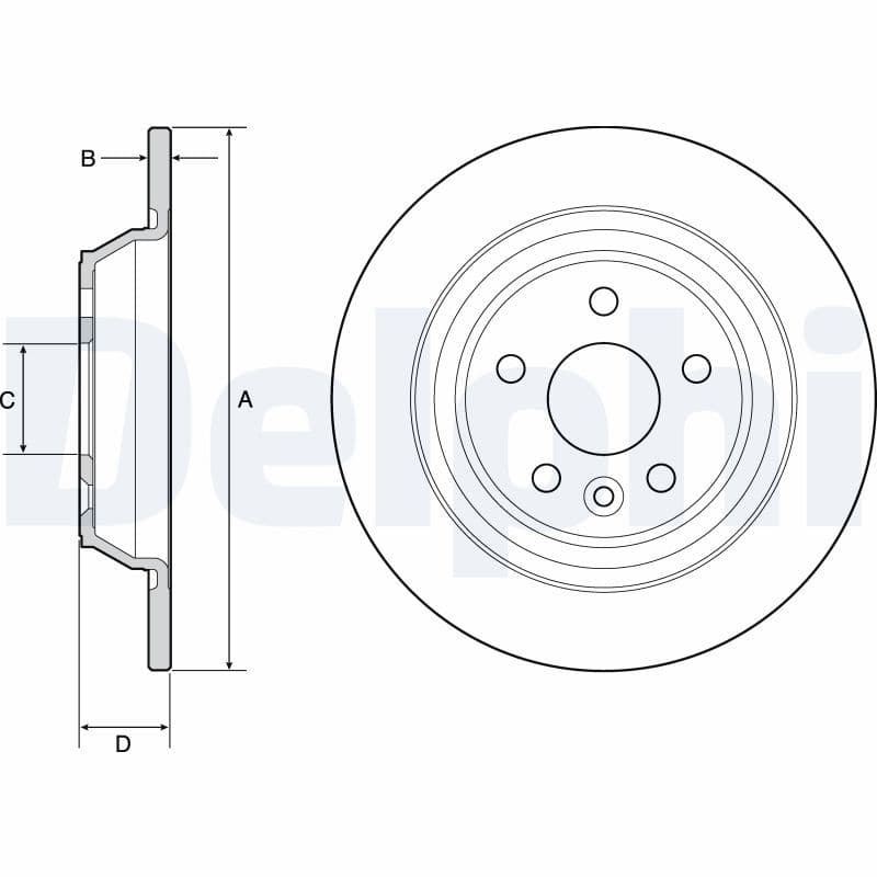 Disc frana DELPHI BG4804C