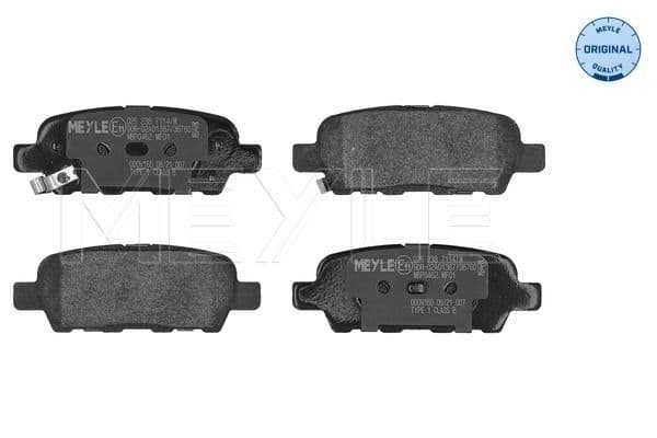 set placute frana,frana disc MEYLE -ORIGINAL: True to OE. 025 238 7114/W