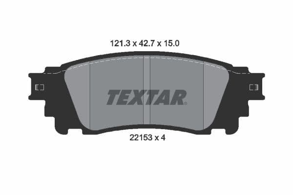 set placute frana,frana disc TEXTAR 2215301