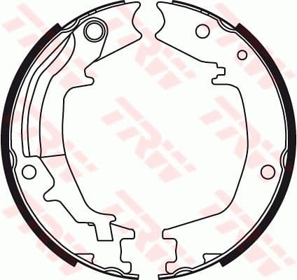 Set saboti frana, frana de mana TRW GS8489