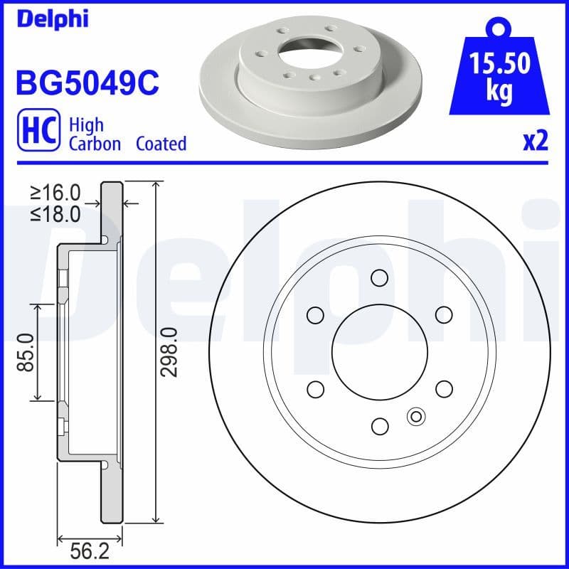 Disc frana DELPHI BG5049C