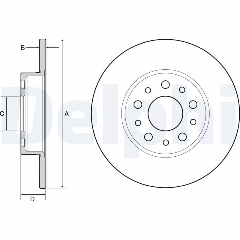 Disc frana DELPHI BG4655C