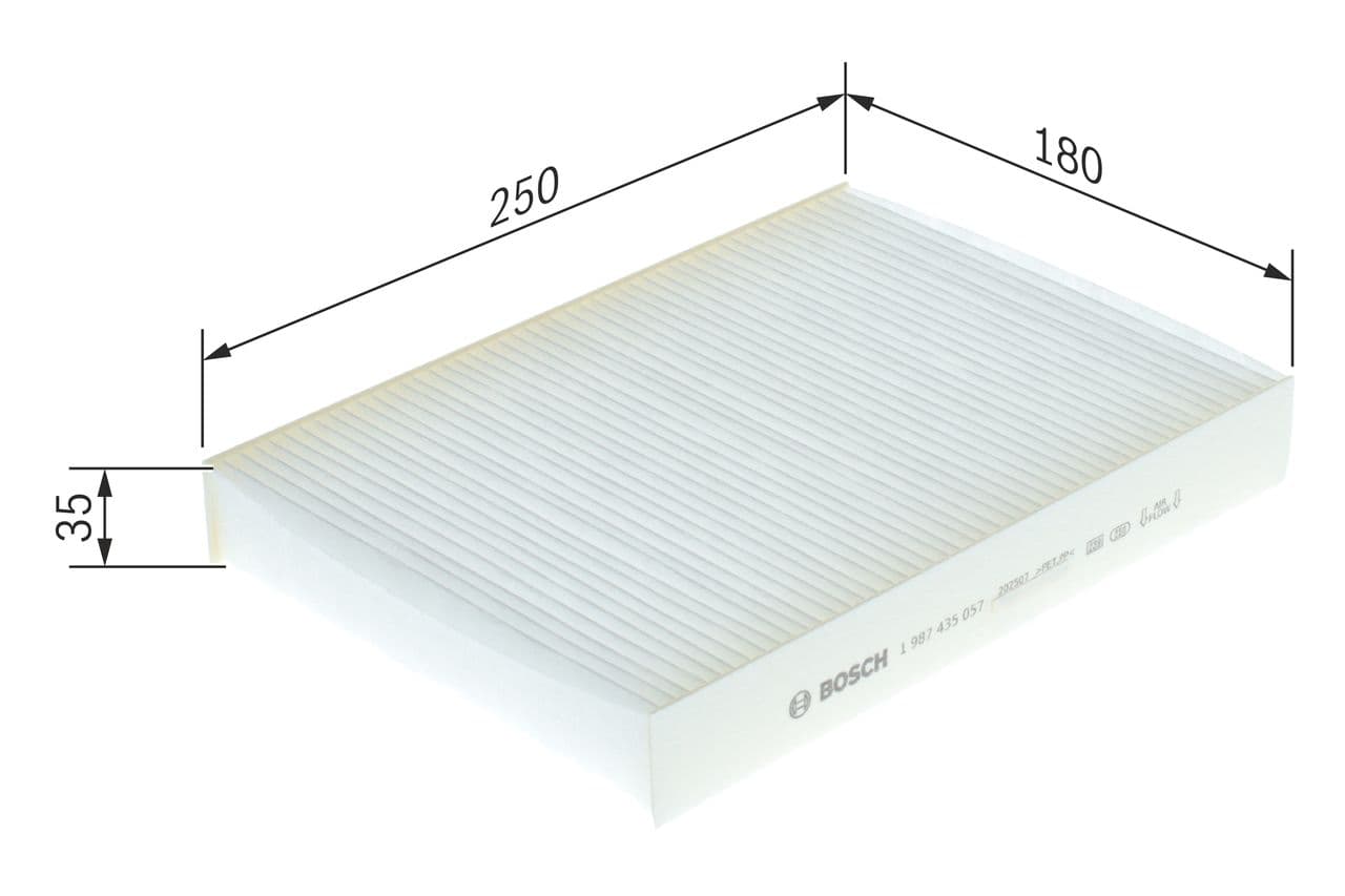 Filtru, aer habitaclu BOSCH 1 987 435 057