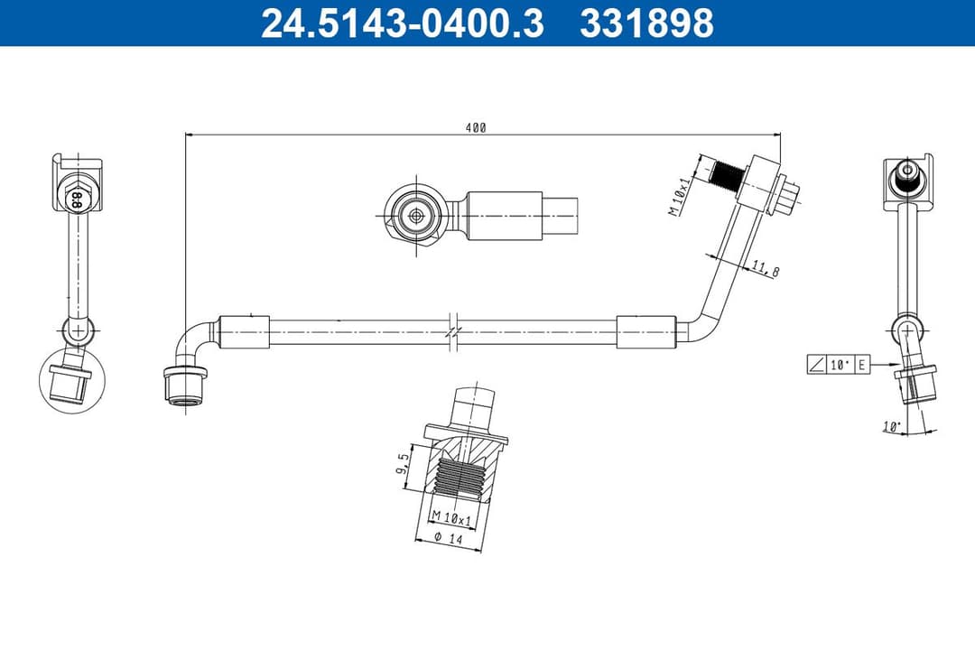 Furtun frana ATE 24.5143-0400.3