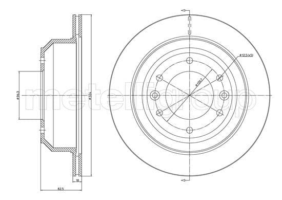 Disc frana METELLI 23-1556