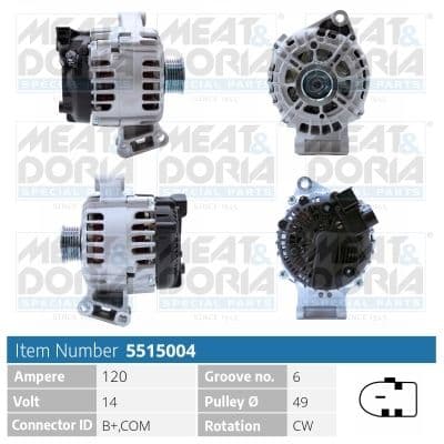 Generator / Alternator MEAT & DORIA 5515004