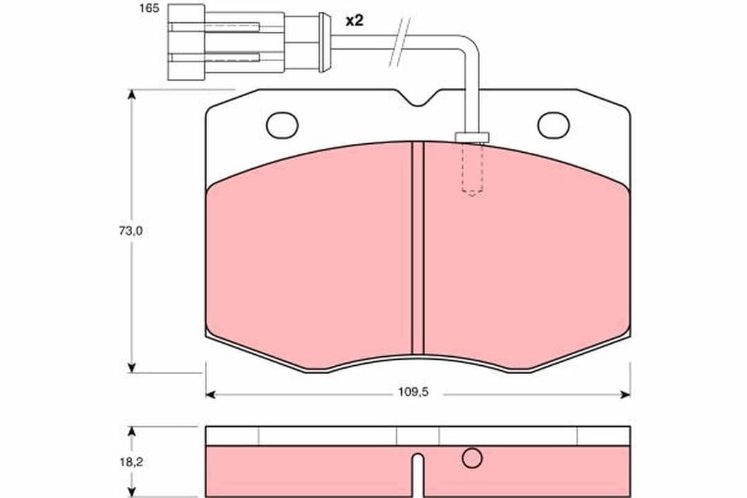 set placute frana,frana disc TRW GDB1356
