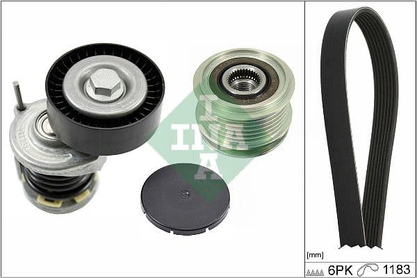 Set curea transmisie cu caneluri Schaeffler INA 529 0466 20