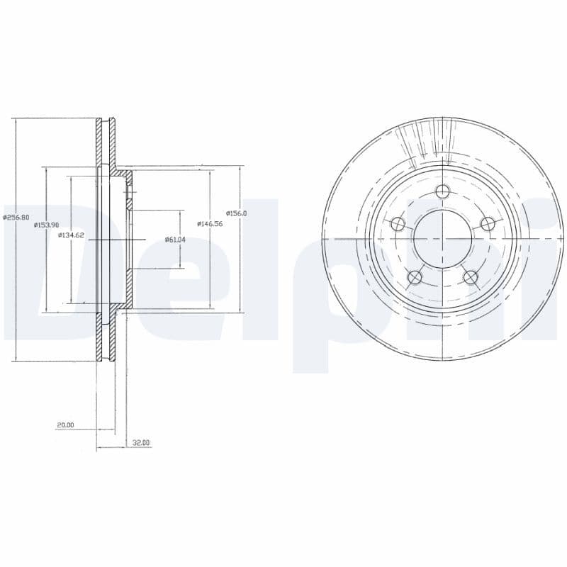 Disc frana DELPHI BG3594