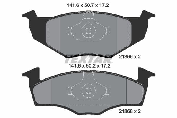 set placute frana,frana disc TEXTAR Q+ 2186602