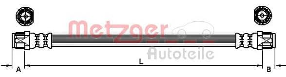 Furtun frana METZGER 4110224