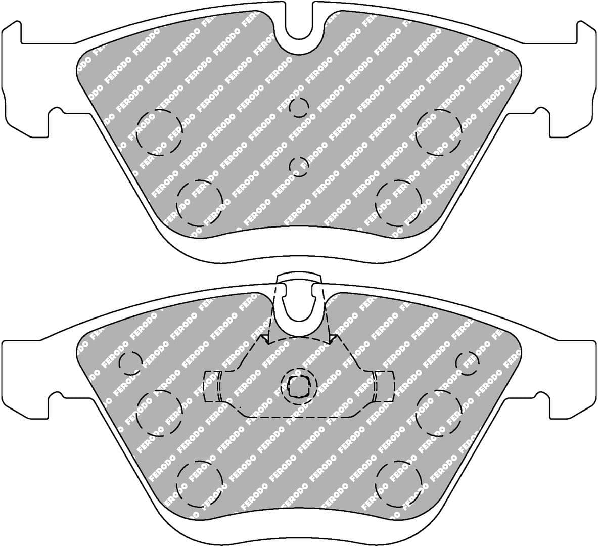 set placute frana,frana disc FERODO FCP4191H
