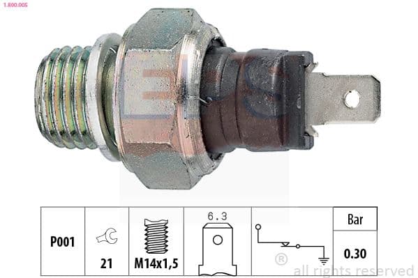 Senzor presiune ulei EPS Made in Italy - OE Equivalent 1.800.005