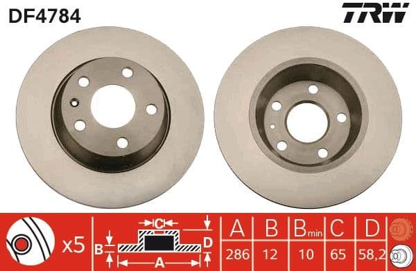 Disc frana QWP WBD637