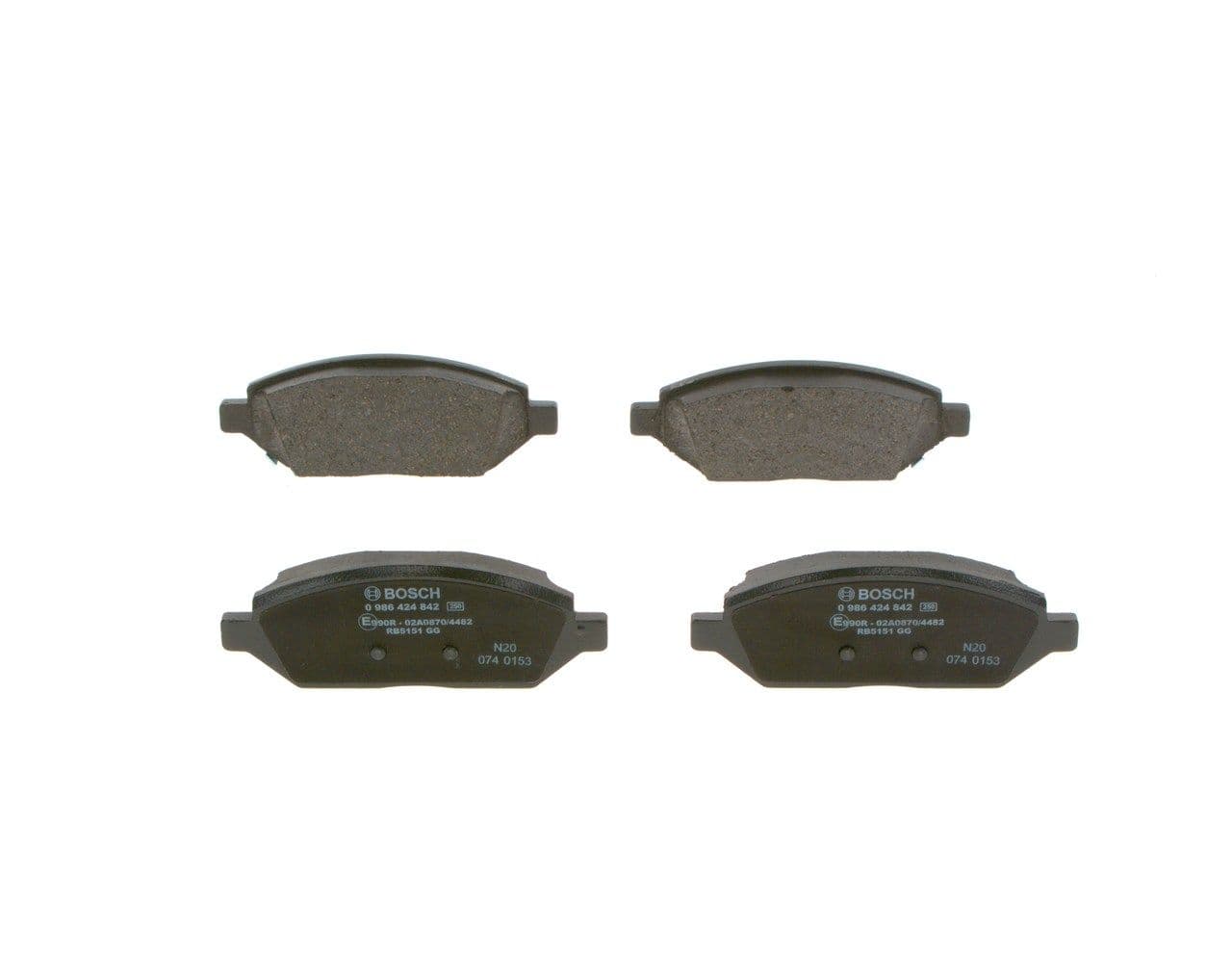 set placute frana,frana disc BOSCH 0 986 424 842