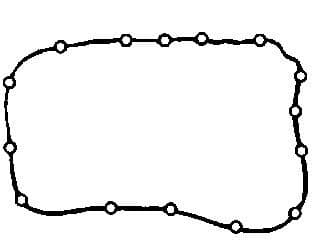 Garnitura baie ulei BGA OP0309