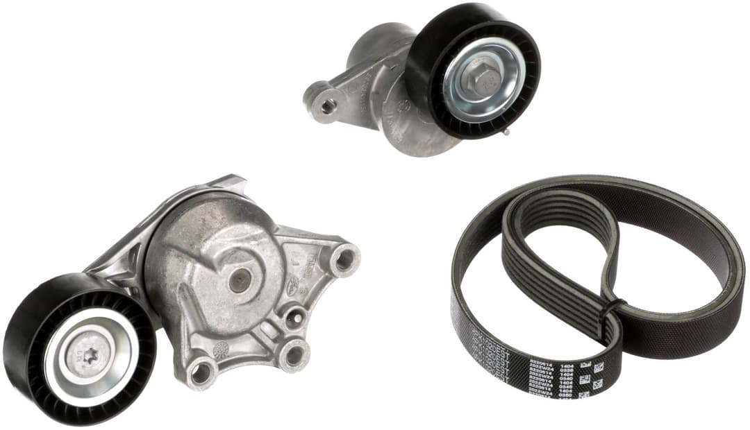 Set curea transmisie cu caneluri GATES Micro-V® E-START™ K026PK1020EST