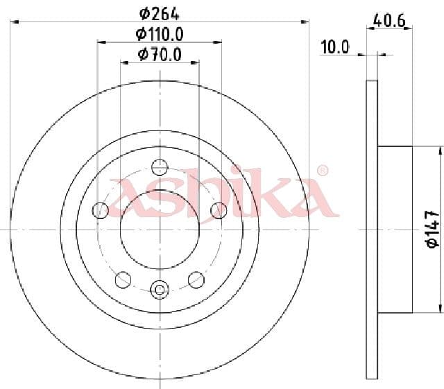 Disc frana ASHIKA 61-00-0400
