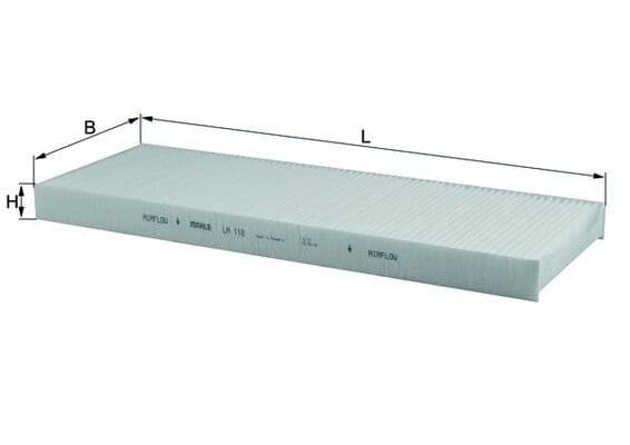 Filtru, aer habitaclu MAHLE LA 118