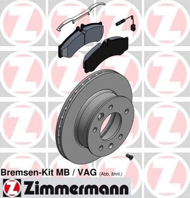 Set frana, frana disc ZIMMERMANN 640.4312.00