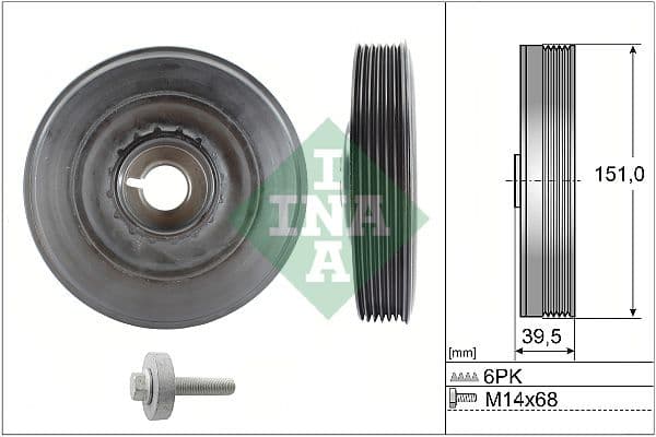 Fulie curea, arbore cotit Schaeffler INA 544 0090 20