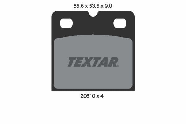 set placute de frana,frana de parcare cu disc TEXTAR 2061005