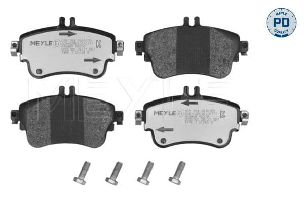 set placute frana,frana disc MEYLE -PD: Advanced performance and design. 025 253 2619/PD