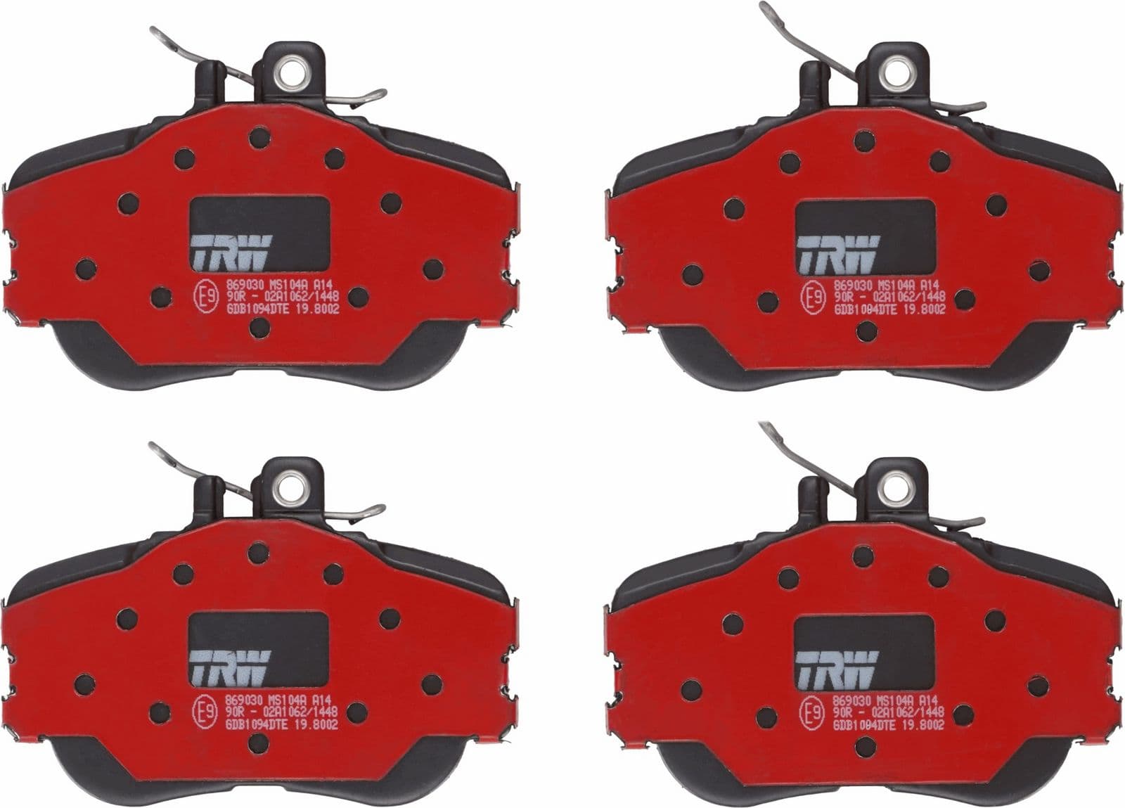 set placute frana,frana disc TRW GDB1094DTE